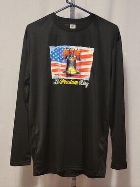 Let Freedom Ring Liberty Bell Long Sleeve 4th Of July Shirt 100% Polyester